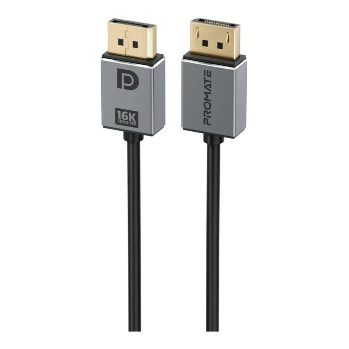 Кабель мультимедійний DisplayPort to DisplayPort v.2.0 dplink-16k.black Promate (dplink-16k.black)