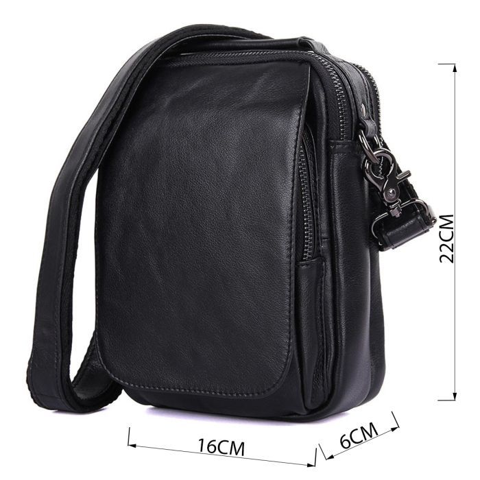 Сумка Vintage Чорна (14451) зображення 3