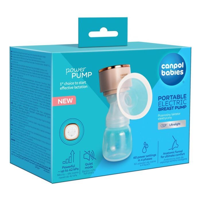 Молокоотсос Canpol babies портативный электрический PowerPump (20/107) изображение 5