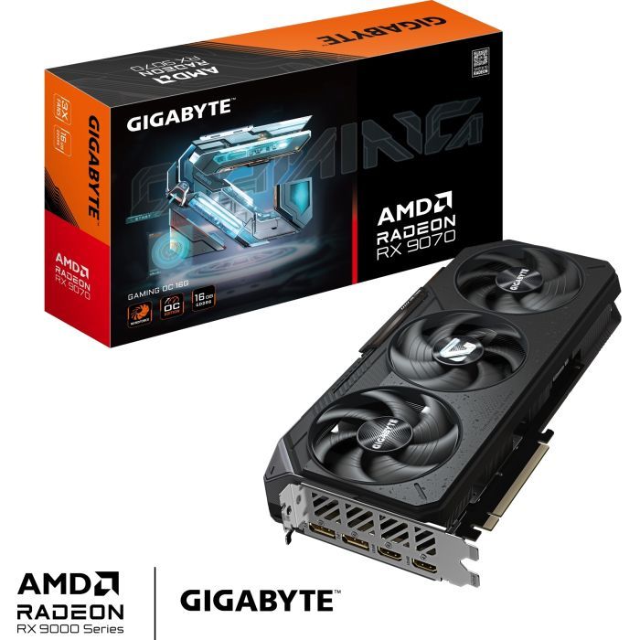 Видеокарта GIGABYTE Radeon RX 9070 16Gb GAMING OC (GV-R9070GAMING OC-16GD) изображение 11
