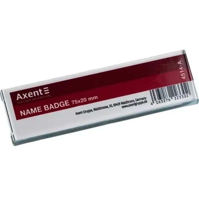 Бейдж Axent акриловий на магніті 4514 (75х20 мм) (4514-A)