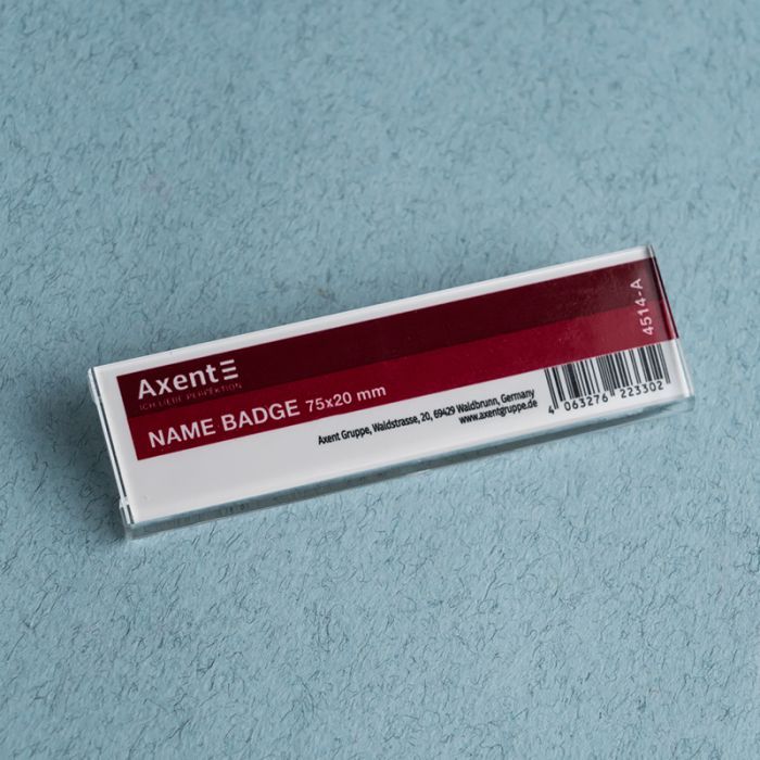 Бейдж Axent акриловий на магніті 4514 (75х20 мм) (4514-A) зображення 4