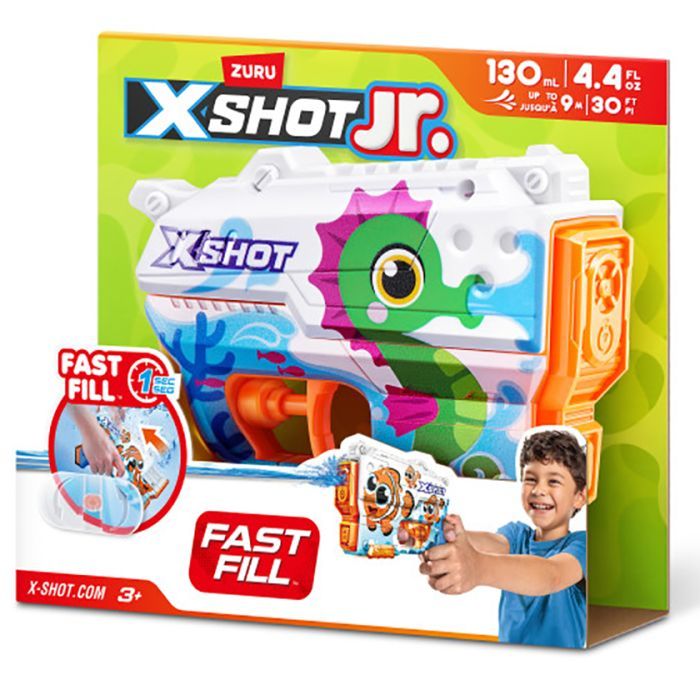 Игрушечное оружие Zuru X-Shot Водный бластер Junior Fast-Fill Морской конек (118143D) изображение 5