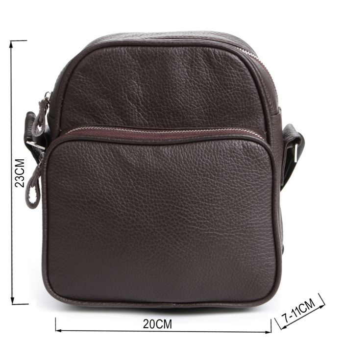 Сумка Shvigel Мессенджер Коричневая (00899) изображение 3