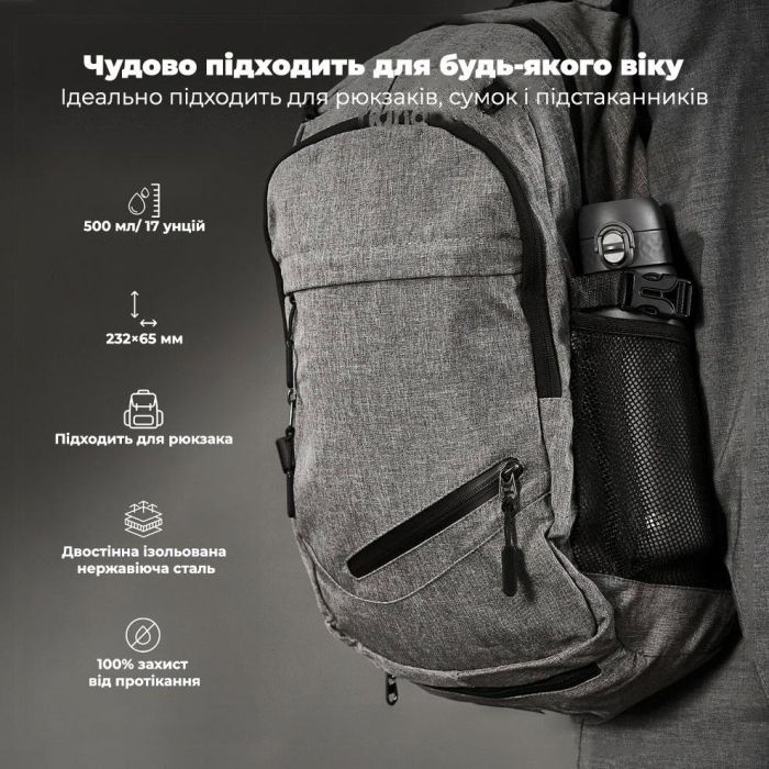Пляшка для води ION8 OneTouch Vacuum Insulated 500 мл Blue (I8TS500BLU) зображення 5