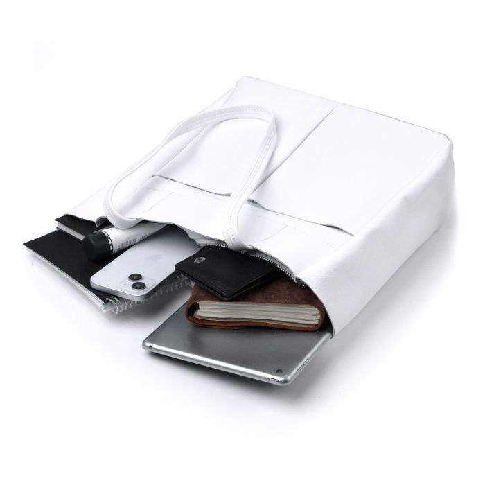 Сумка Shvigel Шоппер из натуральной кожи Белая (22844) изображение 9