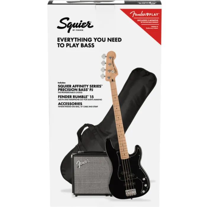 Бас-гітара Squier by Fender Affinity Series PJ Bass Start Pack Black (231528) зображення 6