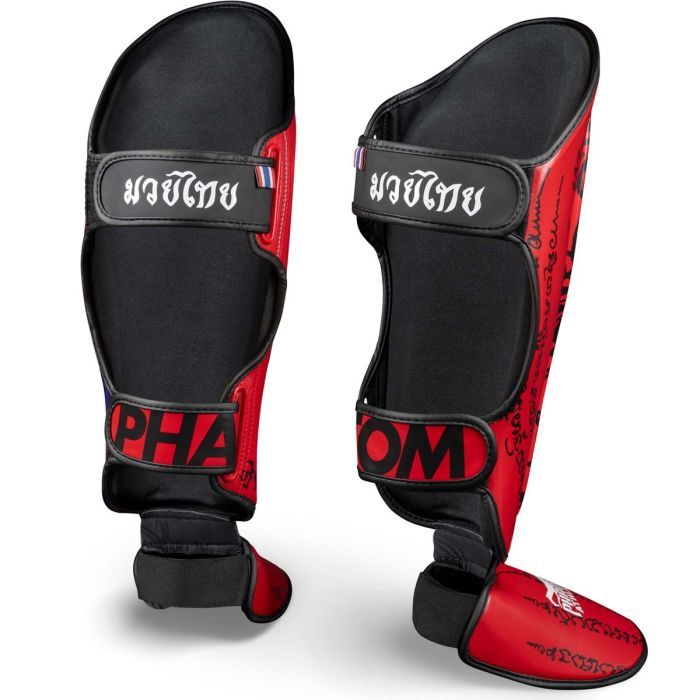 Защита голени и стопы Phantom Muay Thai Red S/M (PHSG2678-SM) изображение 2