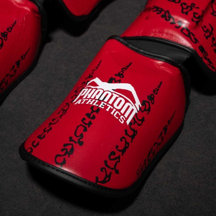 Защита голени и стопы Phantom Muay Thai Red S/M (PHSG2678-SM) изображение 7