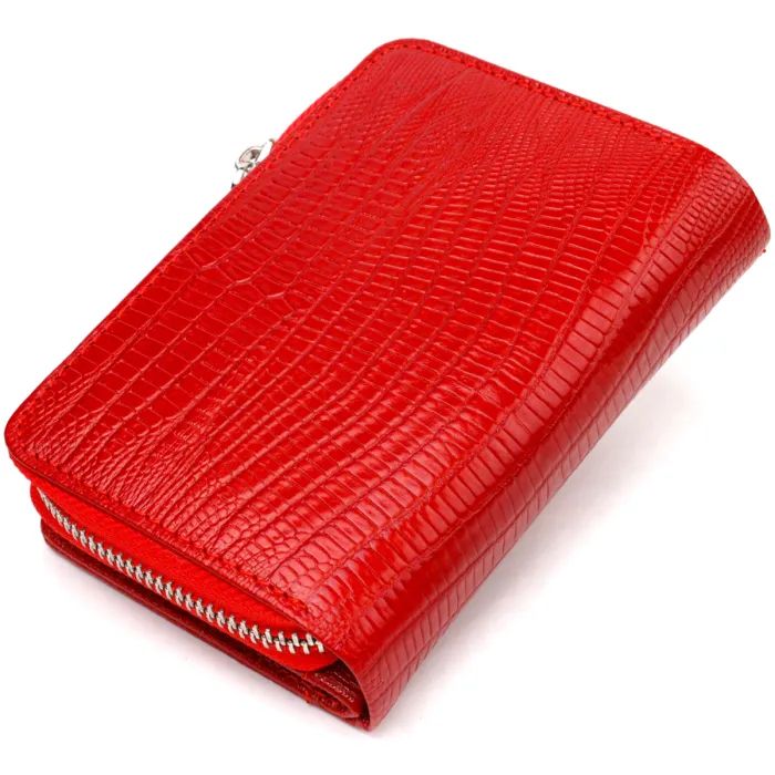 Портмоне Canpellini З натуральної шкіри Червоне (21731) зображення 2