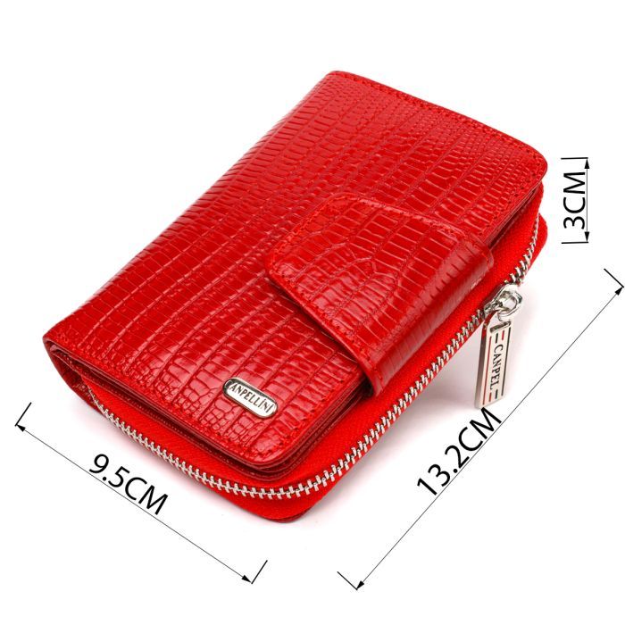 Портмоне Canpellini З натуральної шкіри Червоне (21731) зображення 3