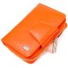 Портмоне Canpellini Из натуральной кожи флотар Оранжевое (21602)
