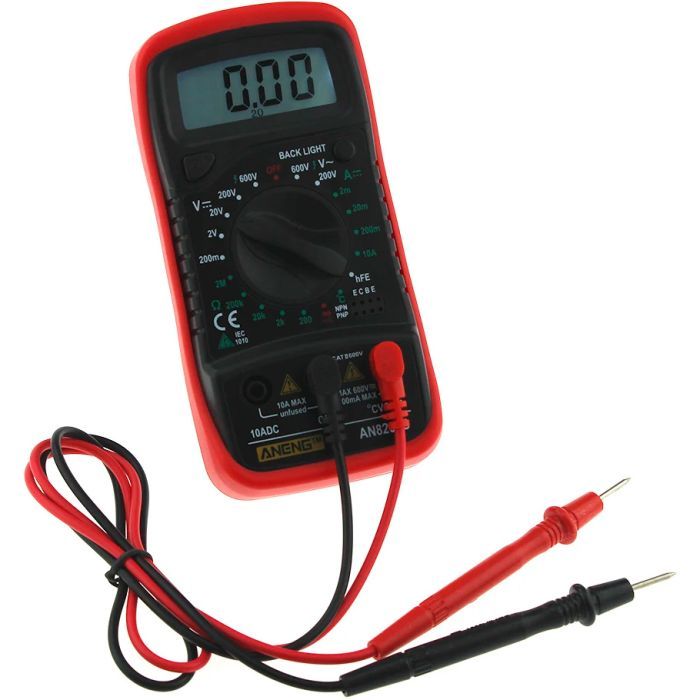 Цифровой мультиметр ANENG AN8205C, V, A, R, T, функция hFE (AN8205C) изображение 2