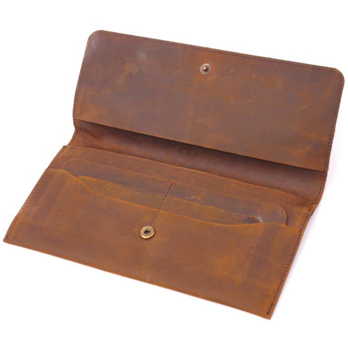 Кошелек Vintage Из натуральной кожи Коричневый (21296) изображение 3