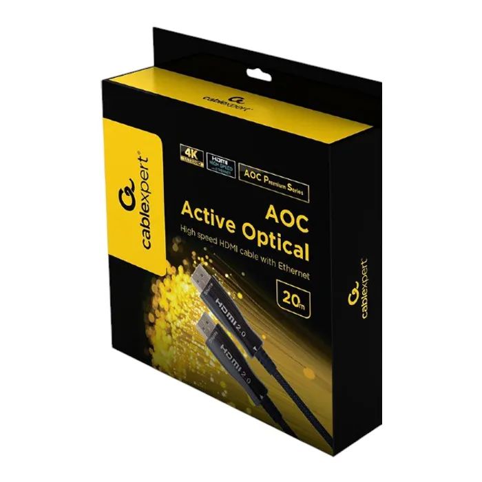 Кабель мультимедійний HDMI to HDMI 80.0m AOC V2.0 4K 60Hz Cablexpert (CCBP-HDMI-AOC-80M-02) зображення 2