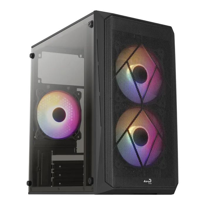 Корпус AeroCool CS-107-A-BK-v2 Black 600W (ACCX-PC14002.11)