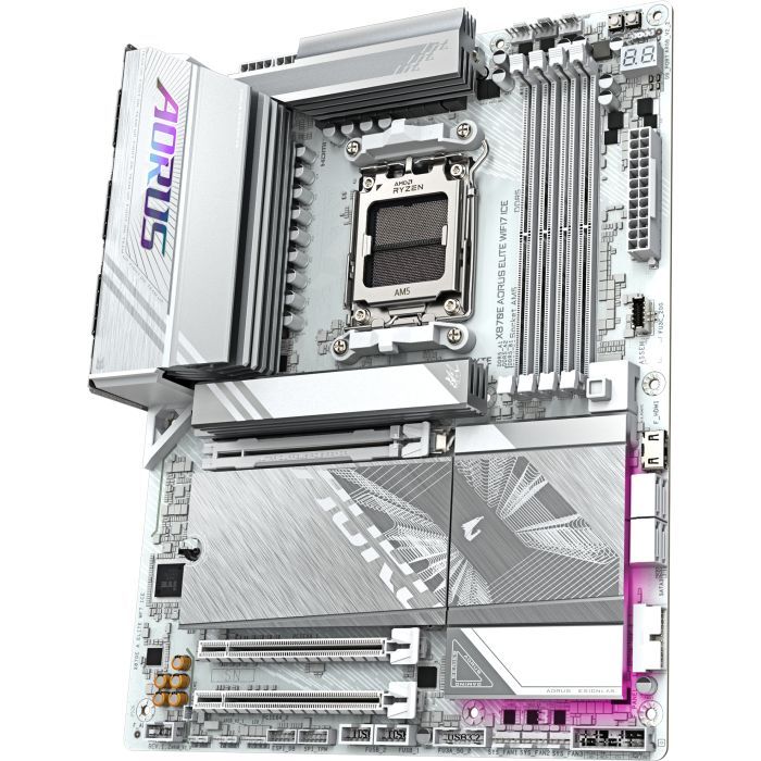 Материнская плата GIGABYTE X870E AORUS ELITE WIFI7 ICE (X870E A ELITE WIFI7 ICE) изображение 3