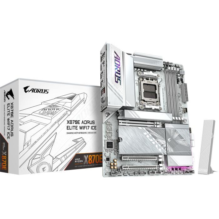 Материнская плата GIGABYTE X870E AORUS ELITE WIFI7 ICE (X870E A ELITE WIFI7 ICE) изображение 5