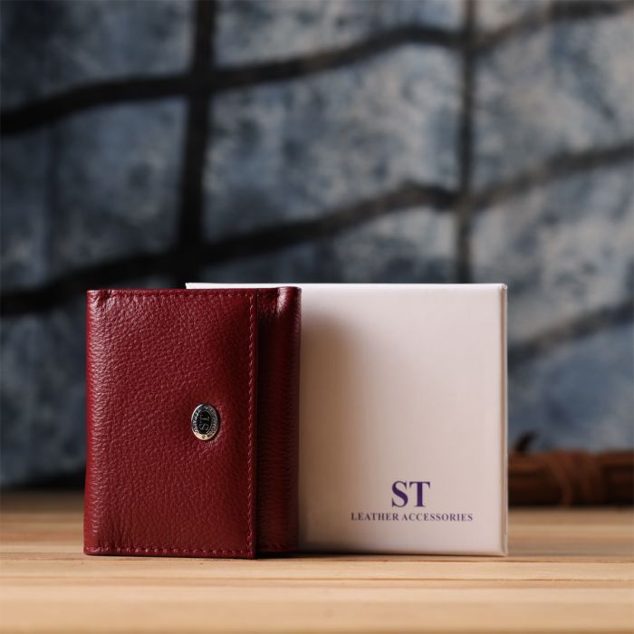Кошелек ST Leather Из натуральной кожи Бордовый (23082) изображение 11