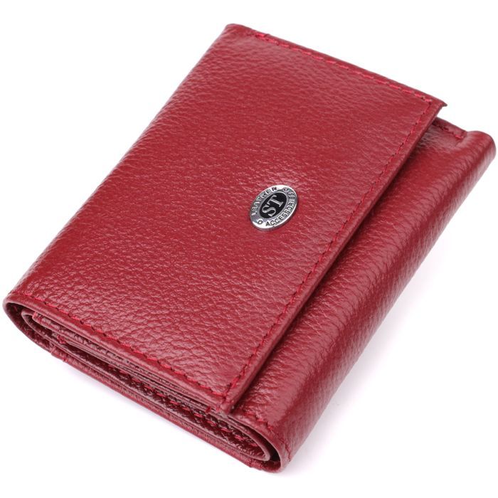 Кошелек ST Leather Из натуральной кожи Бордовый (23082)