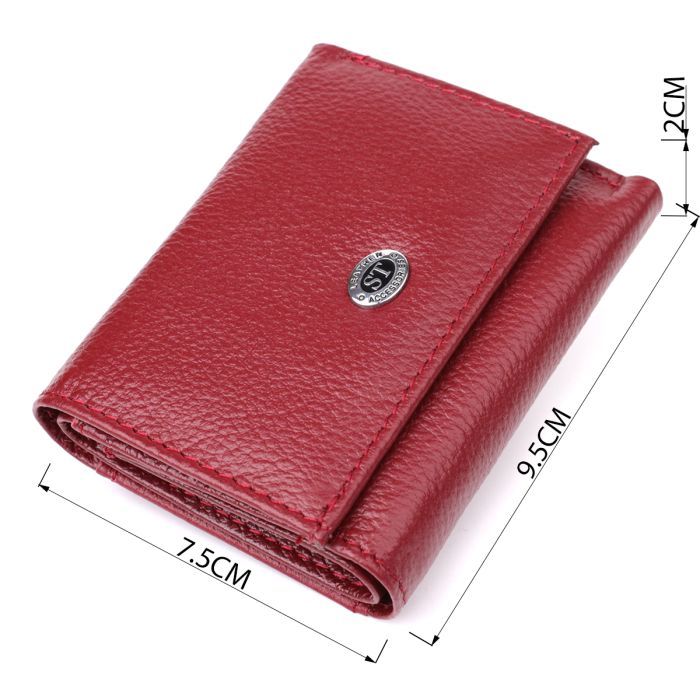 Кошелек ST Leather Из натуральной кожи Бордовый (23082) изображение 3