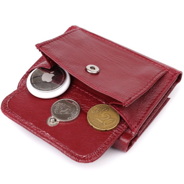 Кошелек ST Leather Из натуральной кожи Бордовый (23082) изображение 8
