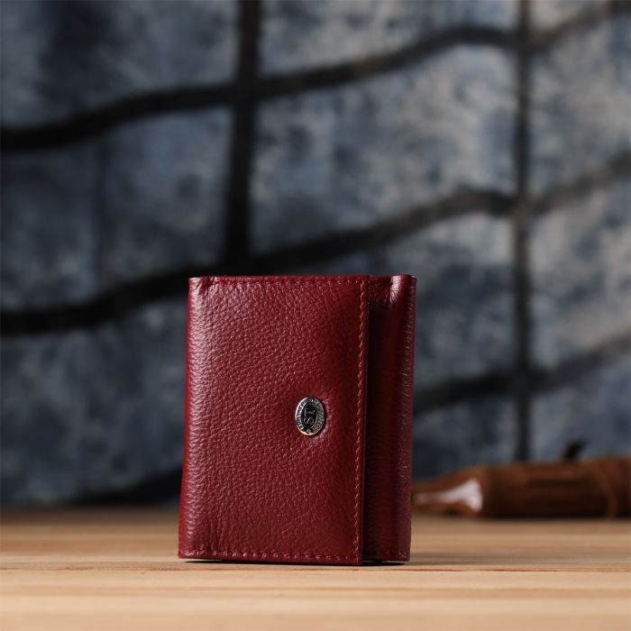 Кошелек ST Leather Из натуральной кожи Бордовый (23082) изображение 9