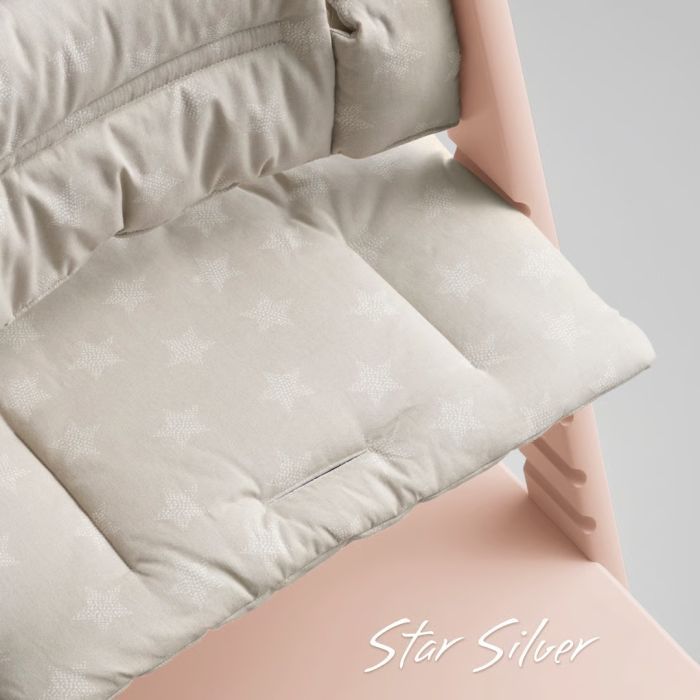 Аксесуар до стільчика для годування Stokke Текстиль для Tripp Trapp (Classic від 18 міс.) скандинавський сірий (Nordic Grey) (100366) зображення 6