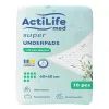 Пеленки для младенцев ActiLife Med Super 60 х 60, 10 шт (4820174981440)