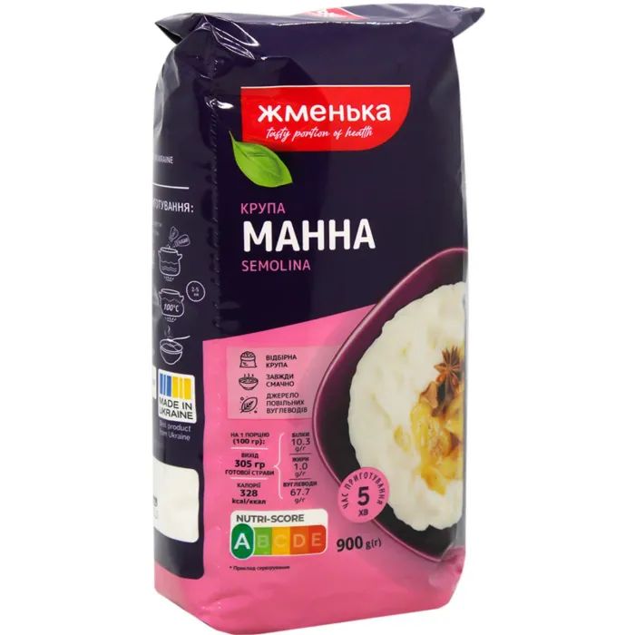 Крупа Жменька Манна 900 г (4820038700071) изображение 2