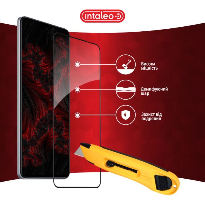 Скло захисне Intaleo Full Glue Xiaomi Poco F5 Pro Black (1283126589928) зображення 5