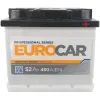 Аккумулятор автомобильный EUROCAR 6СТ-52АЗ (0) (-/+) (L3) 480А 12V (E)