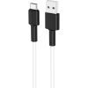 Дата кабель USB 2.0 AM to USB-C 1.0m 3A silicone BX31 white BOROFONE (6931474710406)