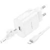 Зарядное устройство BOROFONE BA82A Platinum USB-C PD25W + cable USB-C to Lightning White (6941991112263) изображение 7
