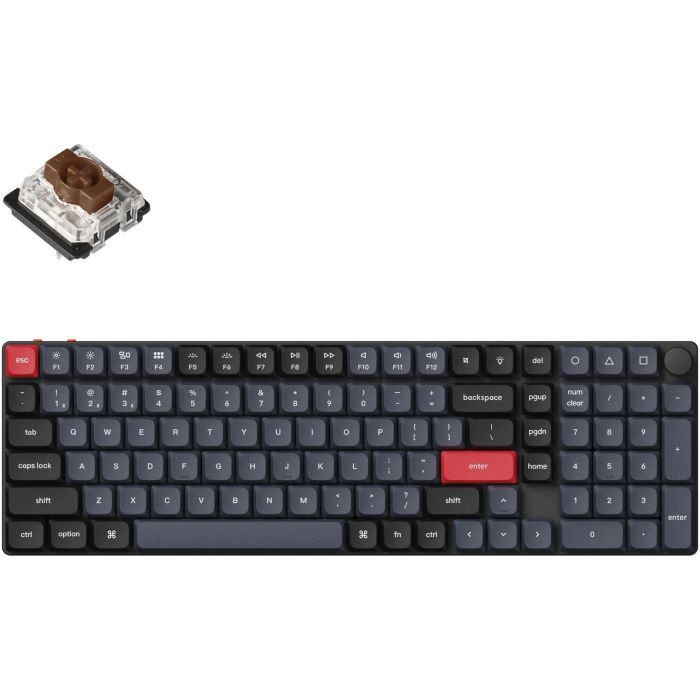 Клавіатура Keychron K17 PRO Gateron MX 2.0 Red QMK Hot-swap Wireless/Bluetooth/USB-А UA Black (K17P-H1-UA)