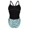 Купальник Arena Escape Swimsuit Challenge Back 007739-580 бірюзовий, чорний 36 (3468337383307) зображення 5