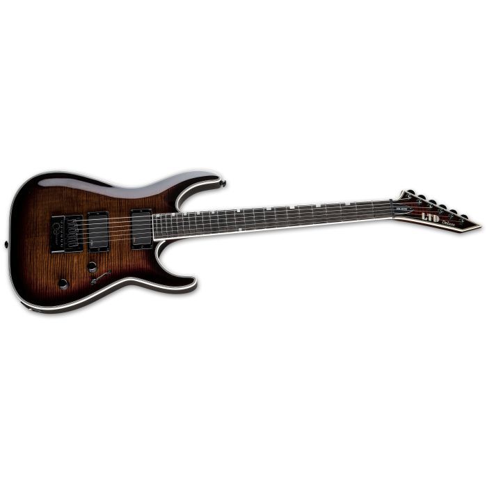 Электрогитара LTD MH-1000 EverTune Dark Brown Sunburst изображение 3