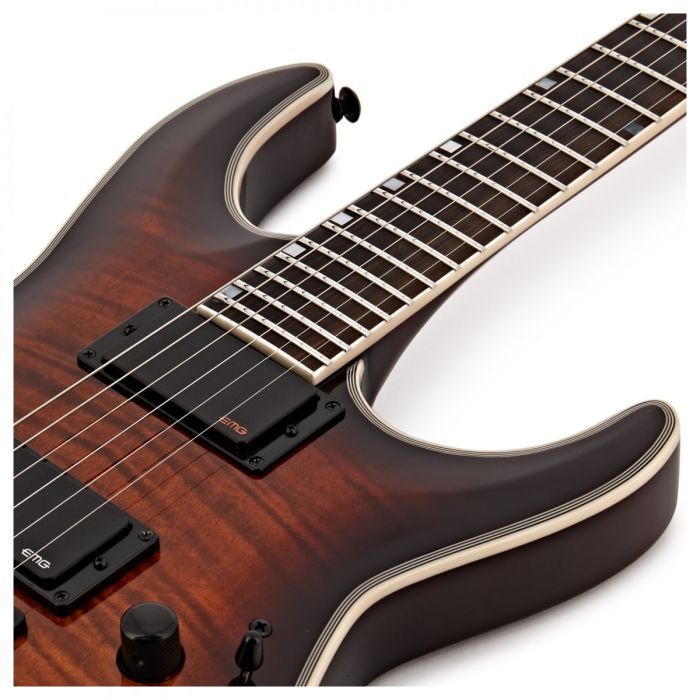 Электрогитара LTD MH-1000 EverTune Dark Brown Sunburst изображение 6