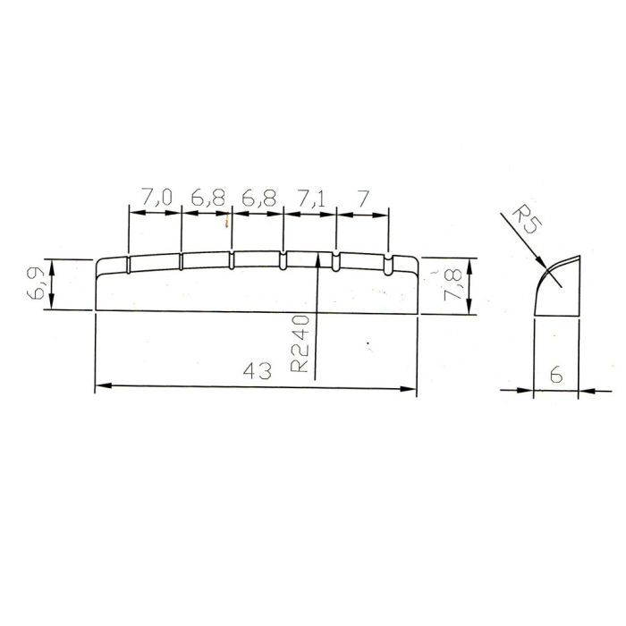Поріжок для гітари Paxphil NT014 Black зображення 3