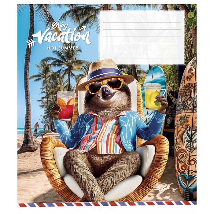 Зошит Школярик Cool vacation 12 аркушів лінія (012-3318L) зображення 4