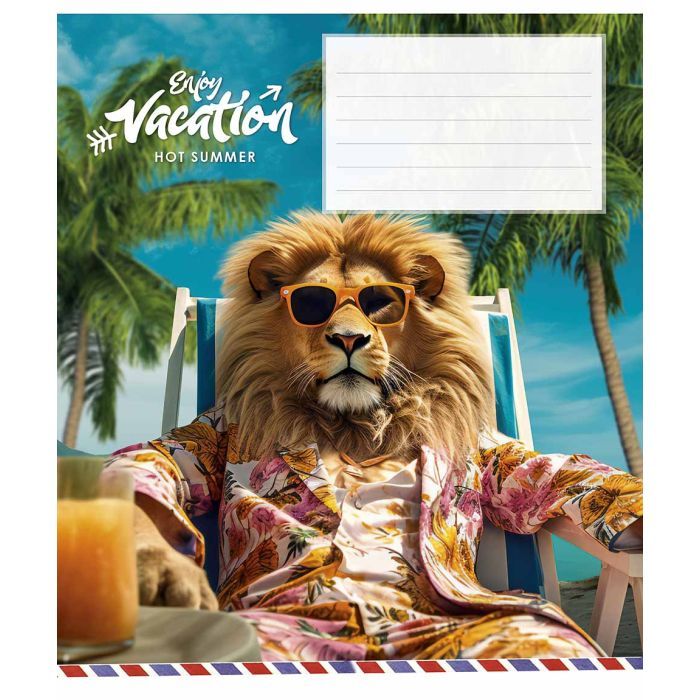 Зошит Школярик Cool vacation 12 аркушів лінія (012-3318L) зображення 5