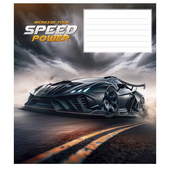 Зошит Школярик Speed power 24 аркуша клітинка (024-3297K) зображення 5