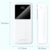 Батарея универсальная Vention 30000mAh 22.5W 3A, PD, QC/3.0, LED Display, White (FHMW0) изображение 4