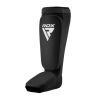 Защита голени и стопы RDX Shin Instep Foam Black/White XL (HYP-SIBW-XL) изображение 3