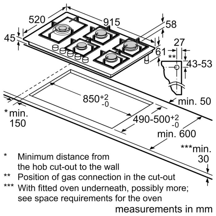 Варочна поверхня Bosch PRS9A6H40 зображення 6