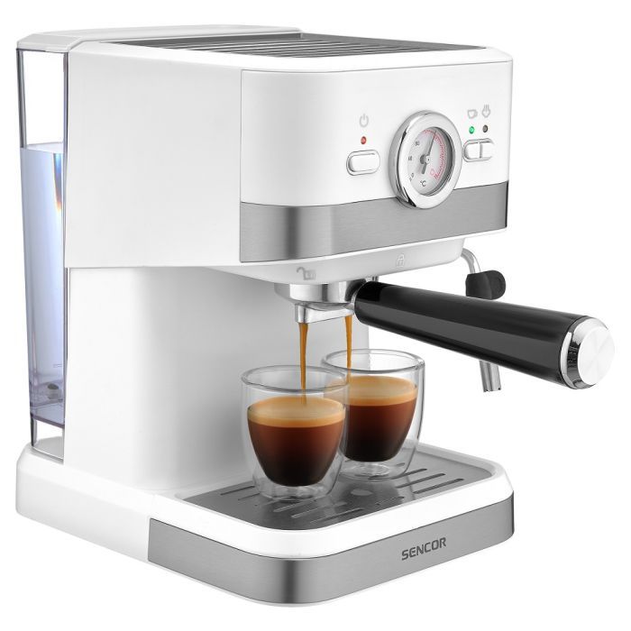 Рожковая кофеварка эспрессо Sencor SES 1720WH изображение 7