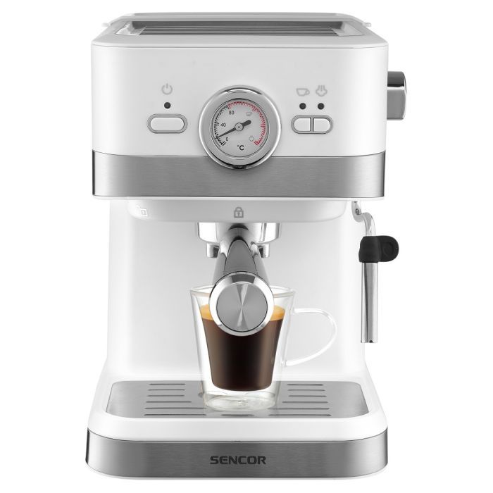 Рожковая кофеварка эспрессо Sencor SES 1720WH изображение 8