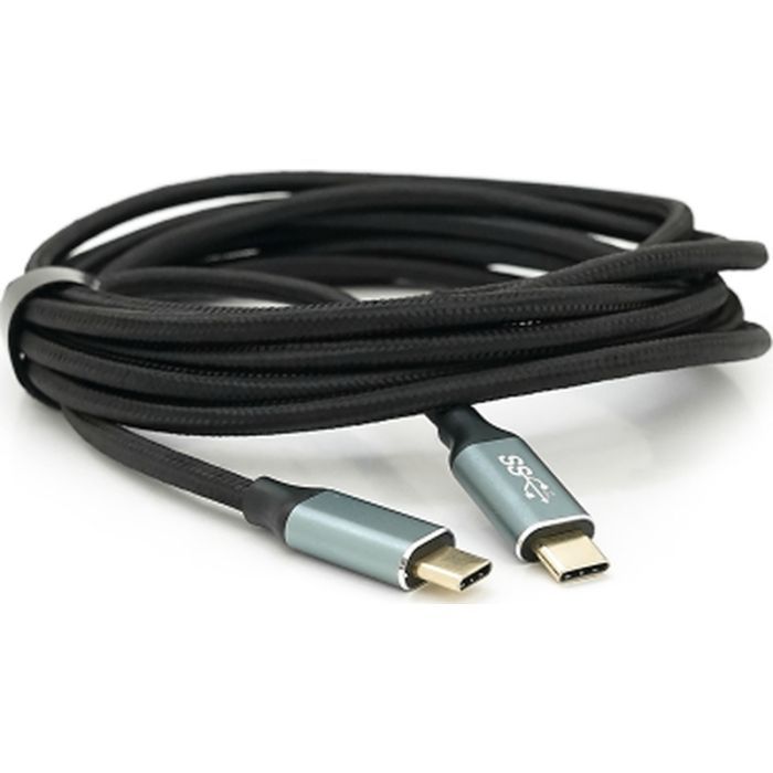 Дата кабель USB-C to USB-C 3.0m USB 3.2 Gen2 100W 10Gbps 4K60Hz black Voltronic (YT-TC-TC-B-3m)