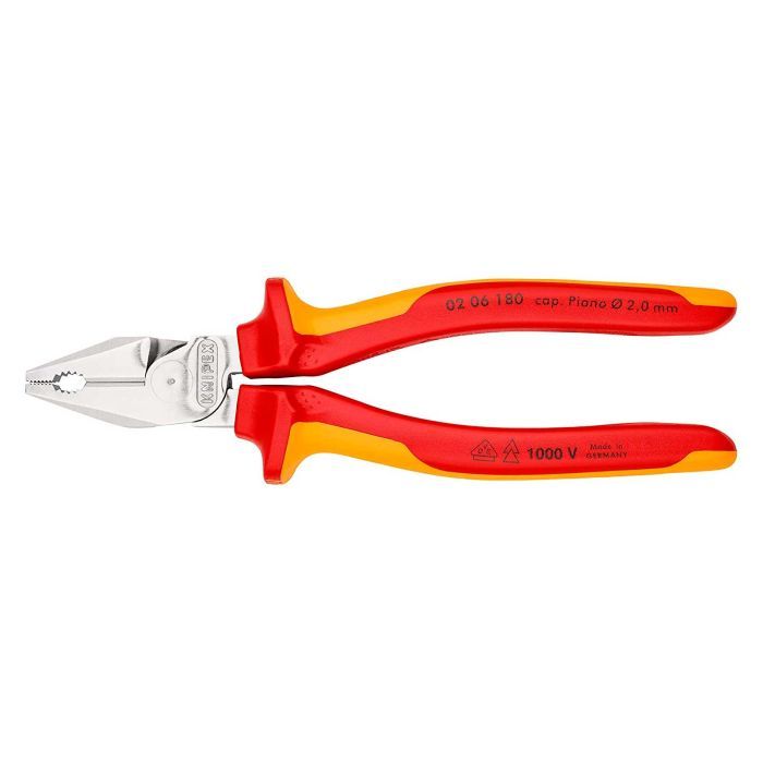 Плоскогубцы KNIPEX комбинированные особой прочности 02 06 180 (02 06 180) изображение 4