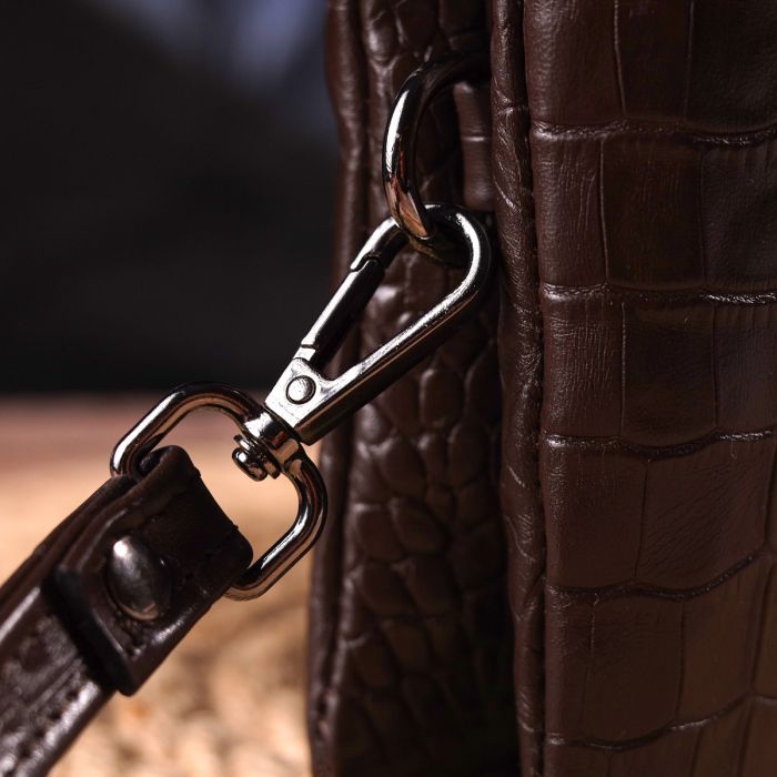 Сумка Canpellini Из натуральной кожи Коричневая (21554) изображение 11